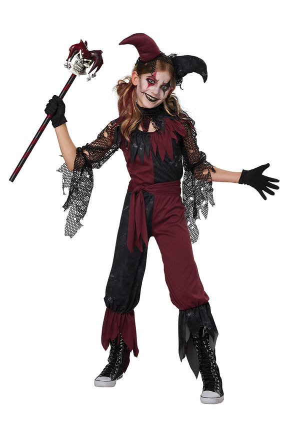 Psycho Jester Girl's Costume