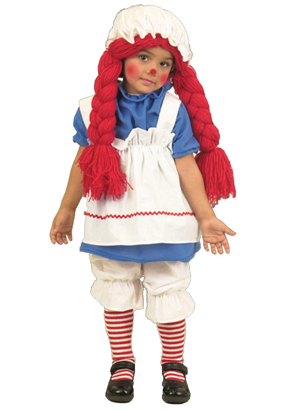 Girls Little Rag Doll Costume