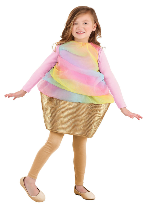 Rainbow Cupcake Girl's Costume