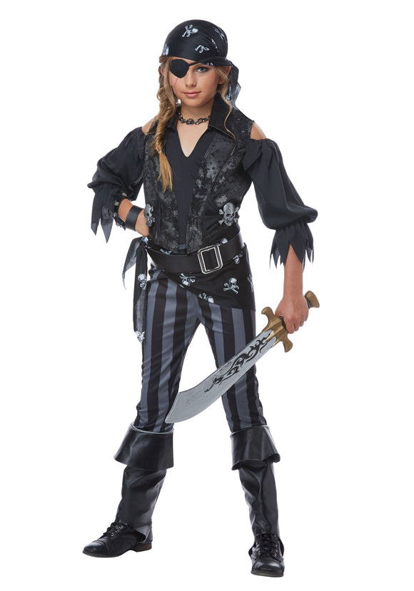 Rebel Pirate Costume for Girls