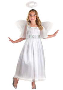 Girl's Shimmering Angel Costume