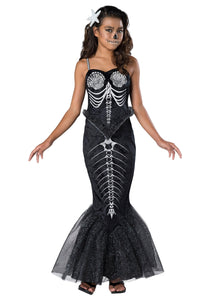 Skeleton Mermaid Costume for Girls