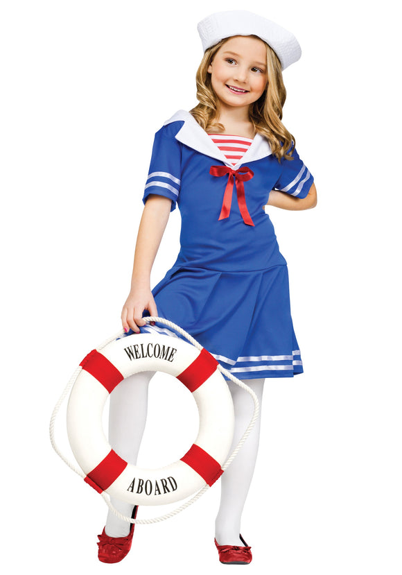 Girls Sweet Sailor Costume