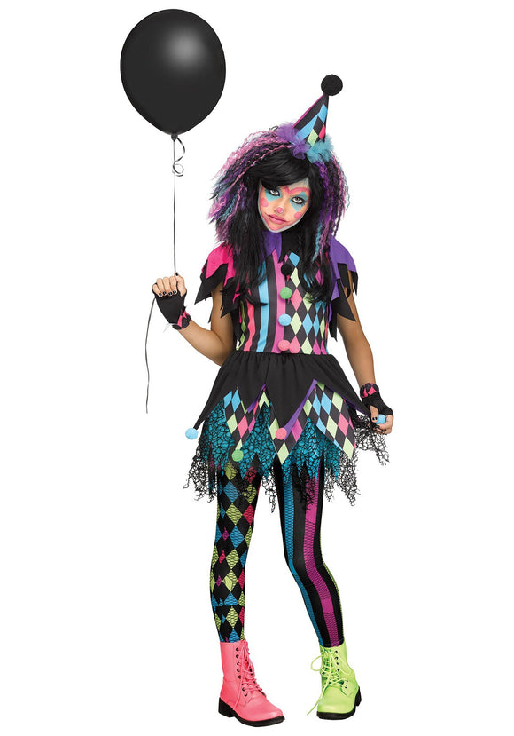 Twisted Circus Clown Costume for Girls