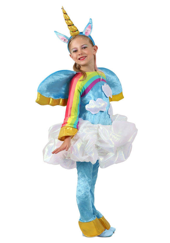 Unicorn in the Clouds Candy Catcher Girl's Costume