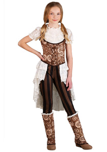 Steampunk Victorian Lady Girl's Costume