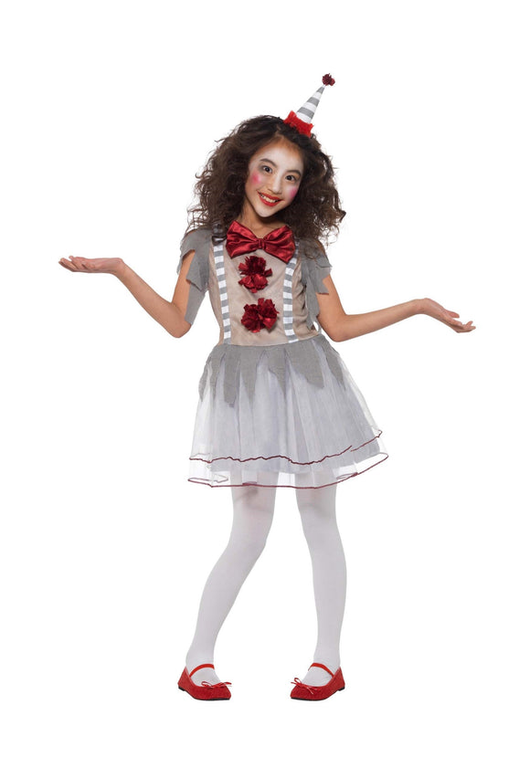 Vintage Clown Costume for Girls