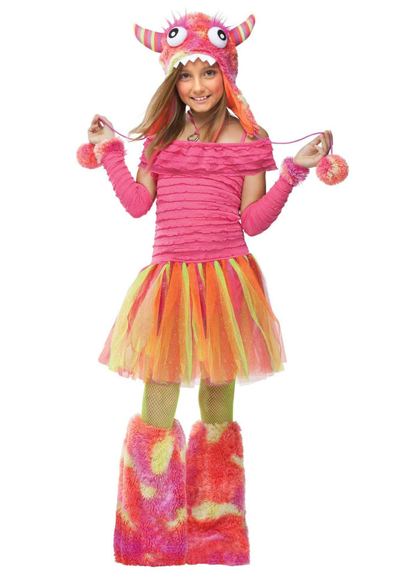 Girls Wild Child Monster Costume