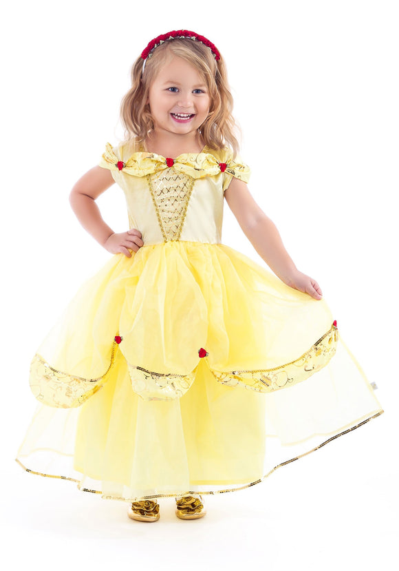 Girls Yellow Beauty Costume Belle