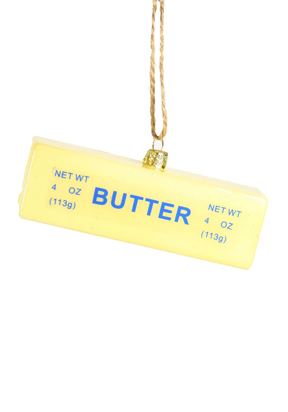 Glass Christmas Ornament Stick of Butter