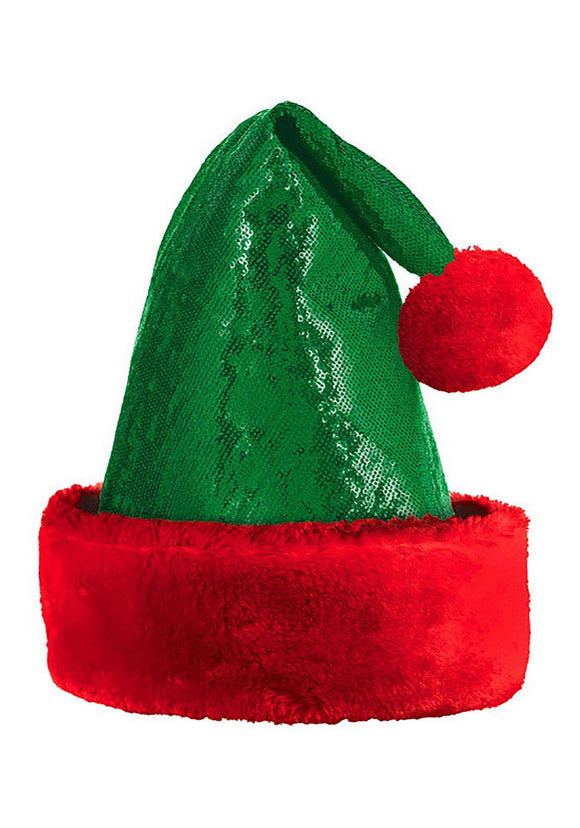 Adult Sequin Glitzy Elf Hat