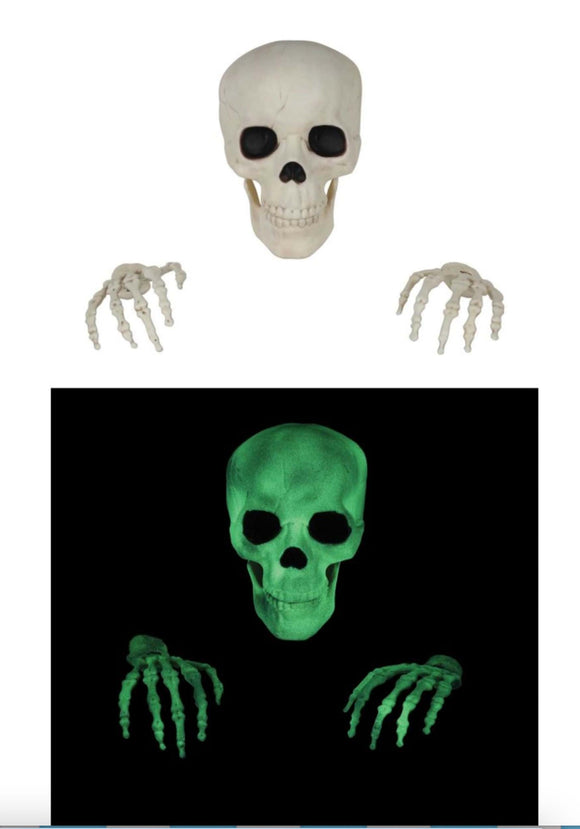 Glow in the Dark Grave Breaker Skeleton Decoration