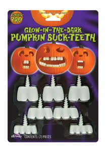 Glow in the Dark Pumpkin Buck Teeth