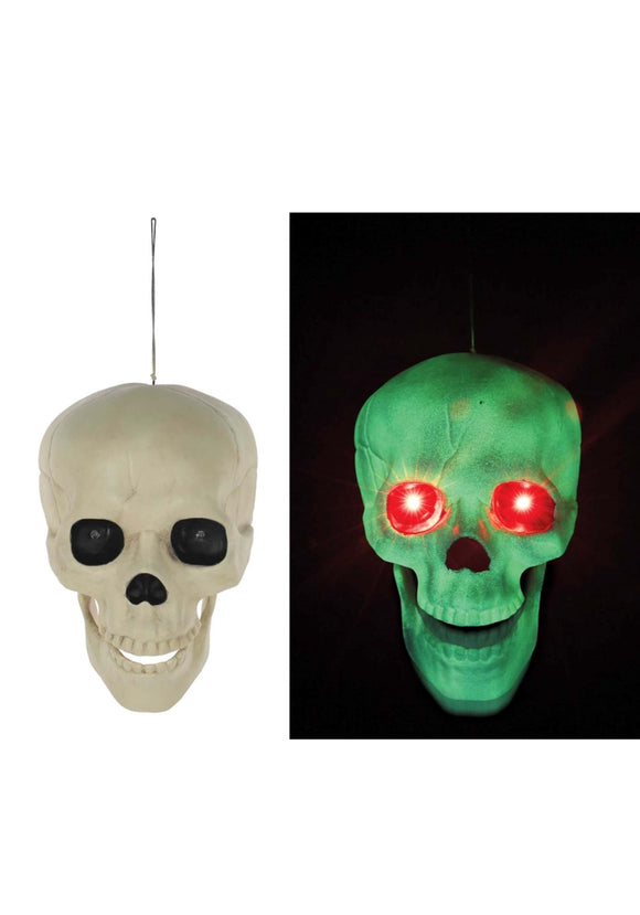 Glow in the Dark Talking Skull Decoration