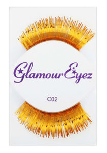 Glamour Eyez Gold Eyelashes