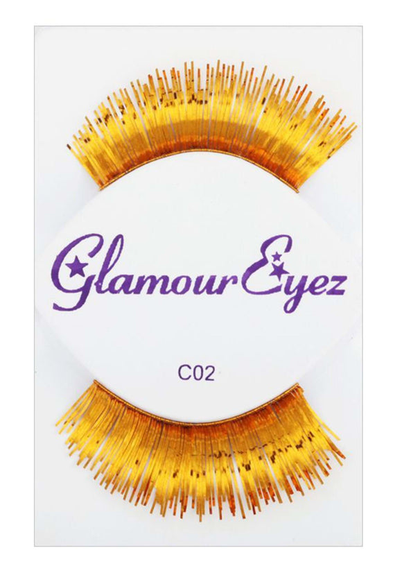 Glamour Eyez Gold Eyelashes