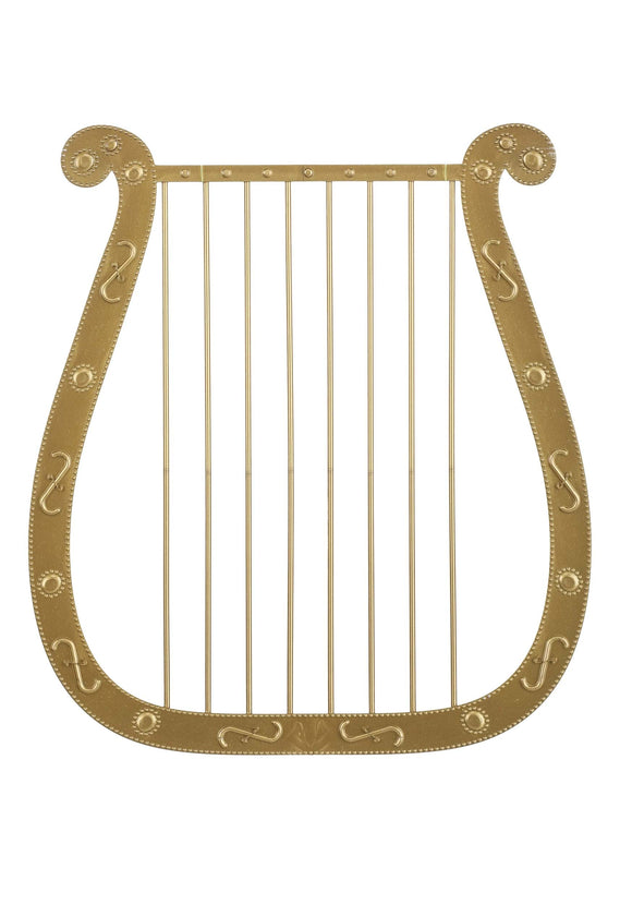 Gold Harp Costume Accessory