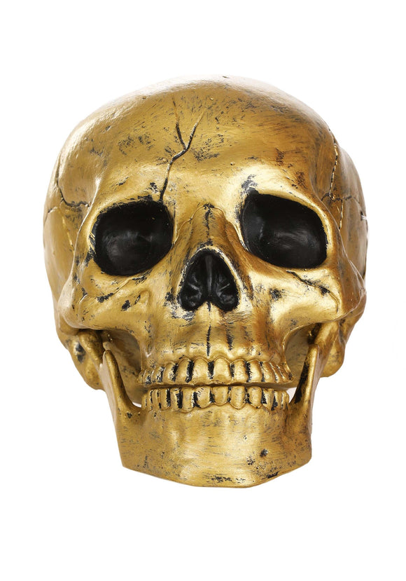 Gold Skull w/ Movable Jaw