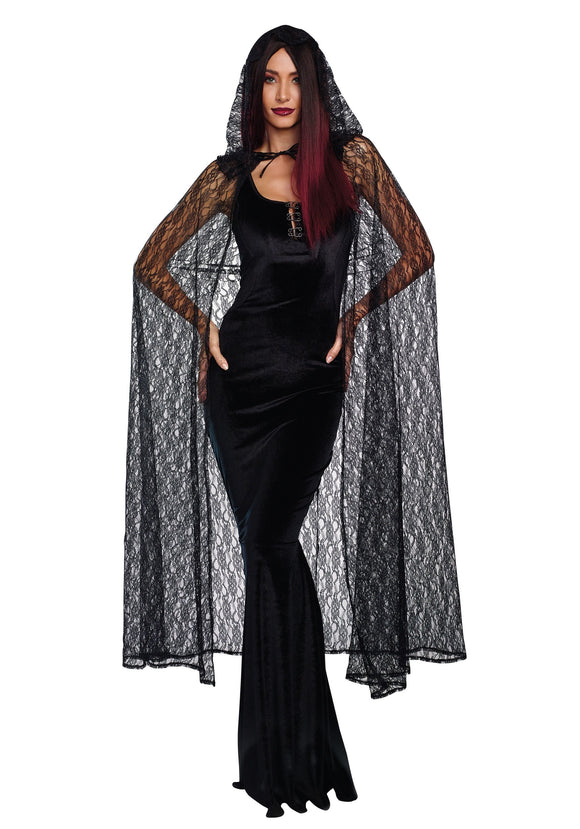 Gothic Lace Cape for Women