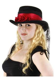 Gothic Rose Top Hat