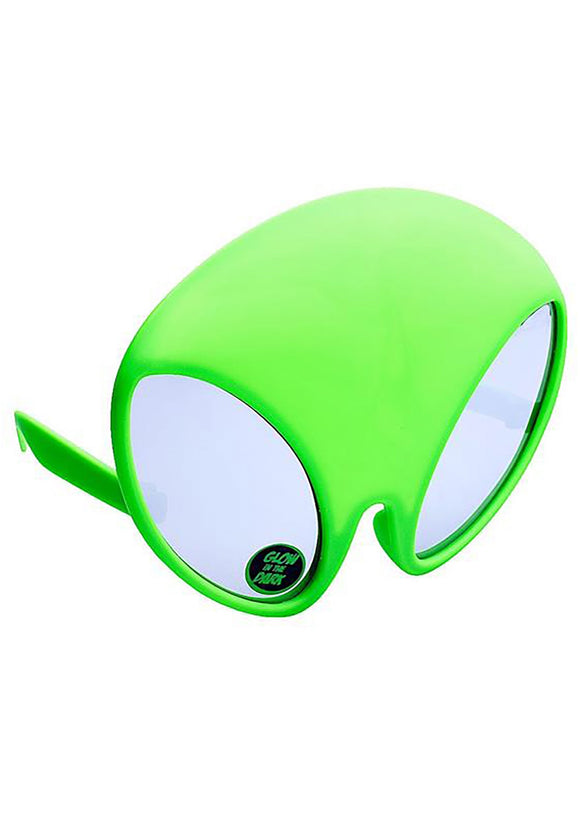 Green Alien Sunstaches Sunglasses
