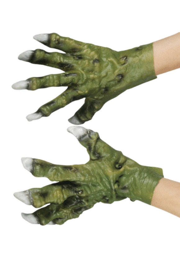 Latex Green Monster Hands