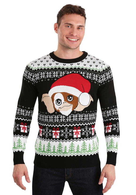 Gremlins Gizmo Claus Ugly Christmas Sweater for Adults