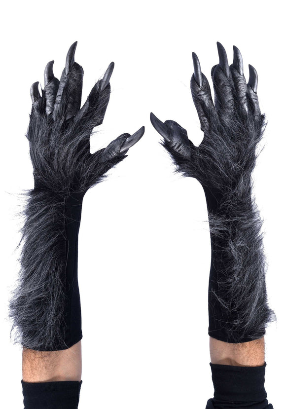 Adult's Grey Wolf Gloves
