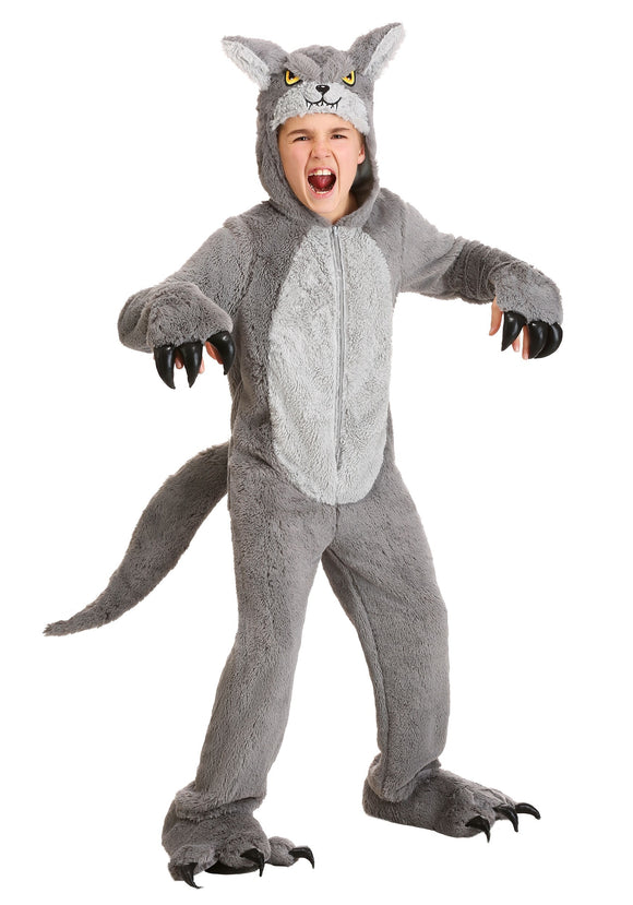 Grey Wolf Kid's Costume