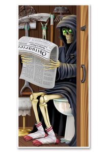 Door Cover Grim Reaper Restroom