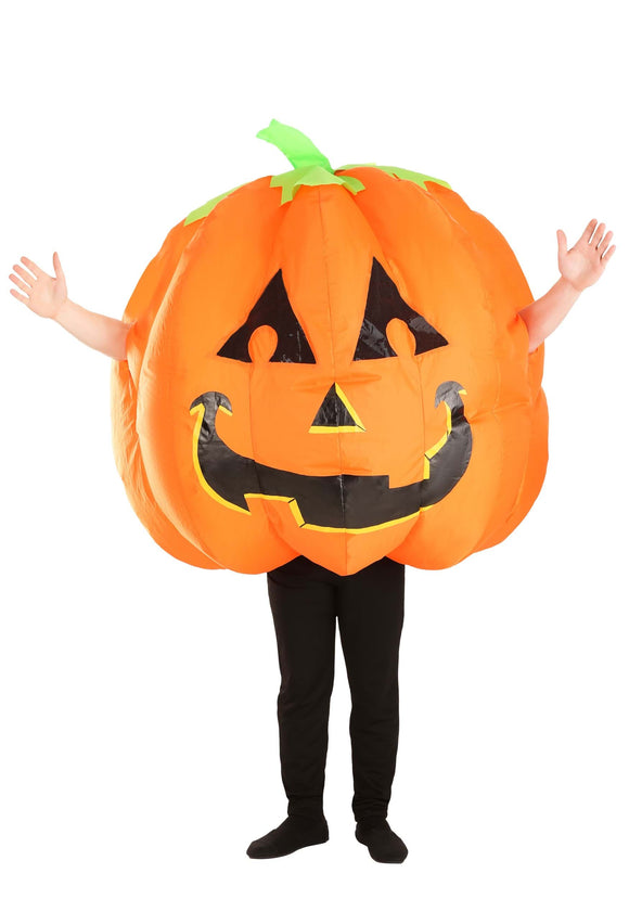 Adult's Grinning Inflatable Pumpkin Costume