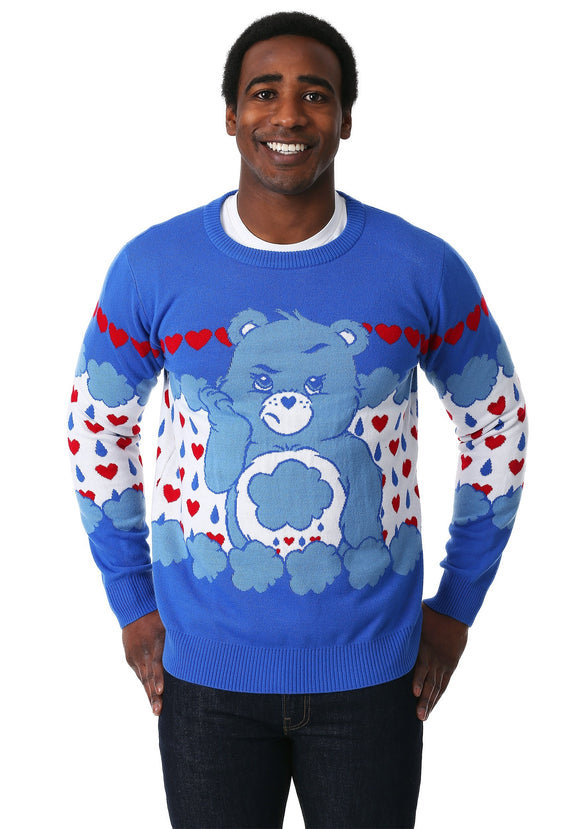 Adult Grumpy Bear Care Bears Ugly Christmas Sweater