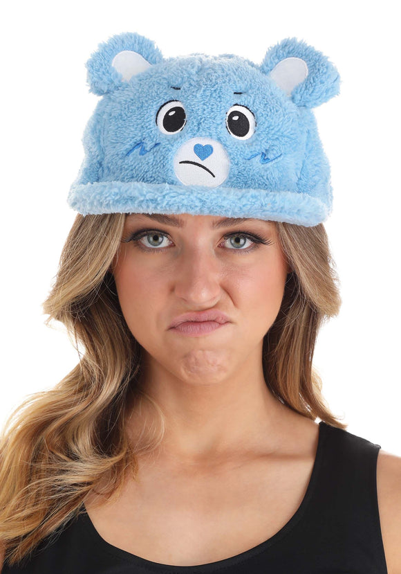 Care Bears Fuzzy Grumpy Bear Cap Adult