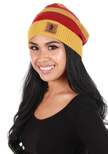 Gryffindor Heathered Stripped Knit Beanie