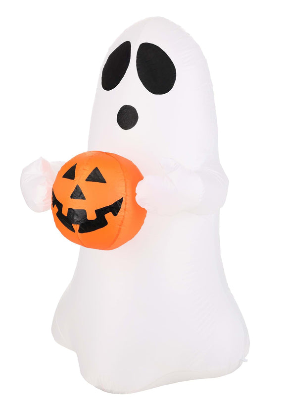 Halloween Ghost with Pumpkin Inflatable Prop