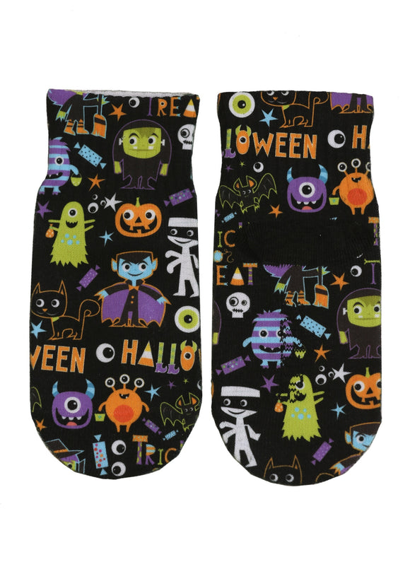 Kids Halloween Monsters Ankle Socks