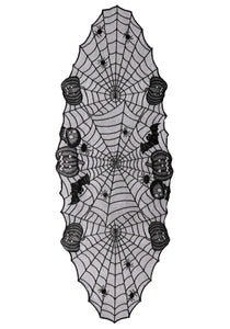 Pumpkins and Webs Table Runner Halloween Decoration