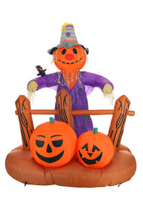 Halloween Scarecrow with Pumpkins Inflatable Prop