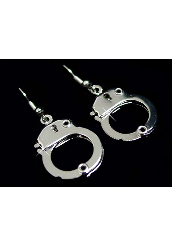 Silver Handcuff Earrings