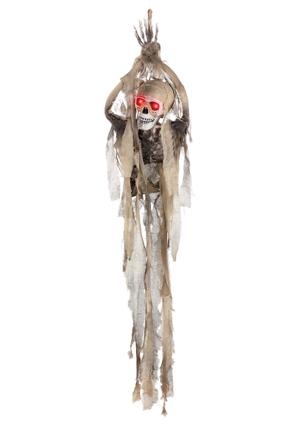 Animated Hanging Skeleton Halloween Decoration