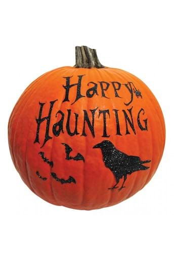 Happy Haunting Glitter Sticker Pumpkin Kit