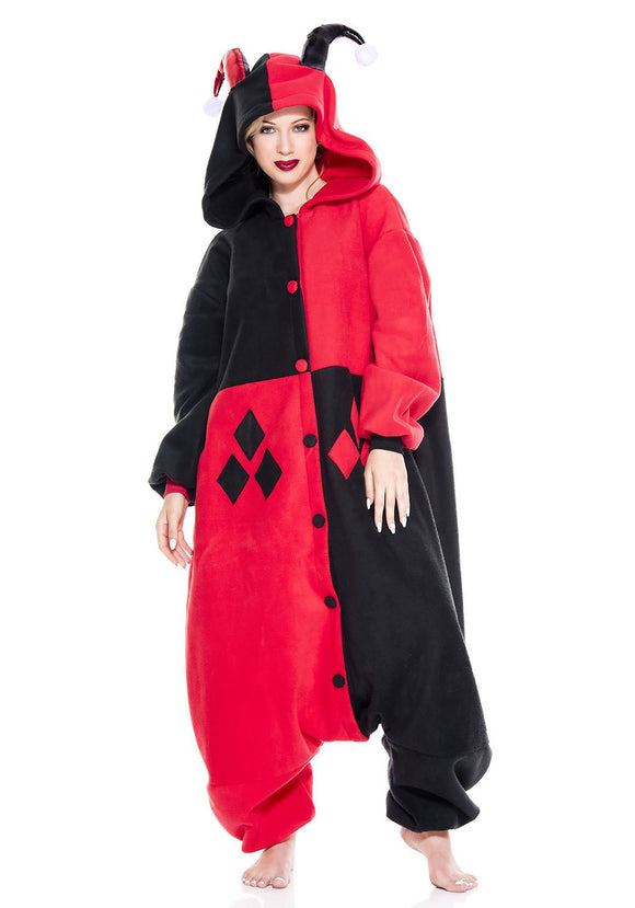 Harley Quinn Jester Pajama Costume