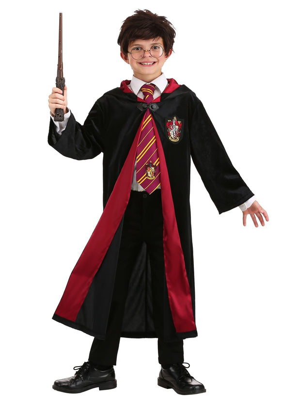 Kids Harry Potter Deluxe Gryffindor Robe Costume