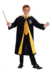 Kids Harry Potter Deluxe Hufflepuff Robe Costume