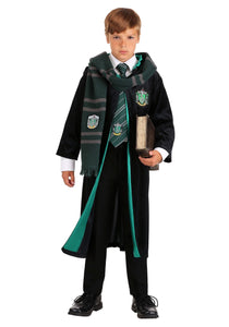 Kids Harry Potter Deluxe Slytherin Robe Costume