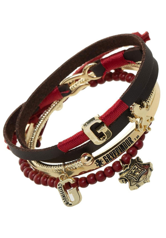 Harry Potter Gryffindor Arm Party Jewelry Bracelet Set