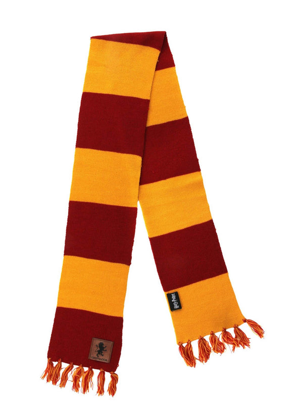 Gryffindor Striped Scarf w/ Patch