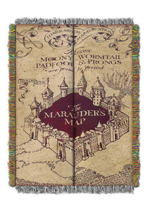 Marauders Map Tapestry Throw