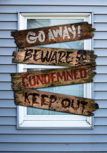 Haunted Window Boards With Words