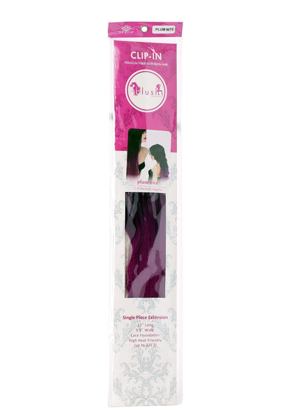 Heat Stylable Clip In Plum Nite 22